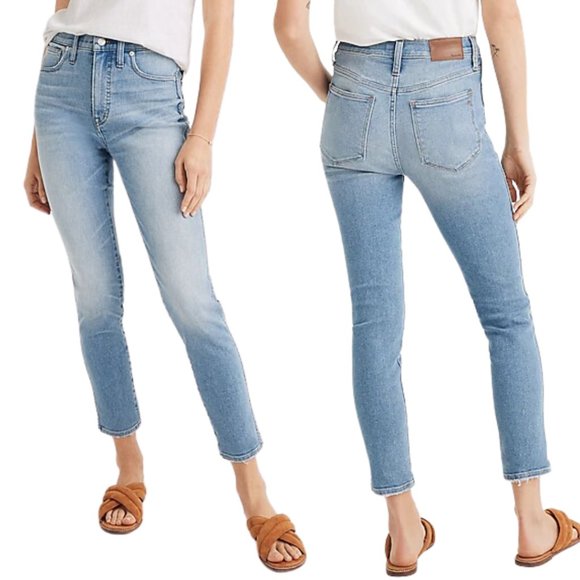 Madewell Denim - Madewell 10" High Rise Skinny Crop Jean 26 Horne Wash High Rise Stretch Blue